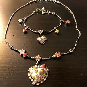Brighton Candy Kiss Necklace & Bracelet Set